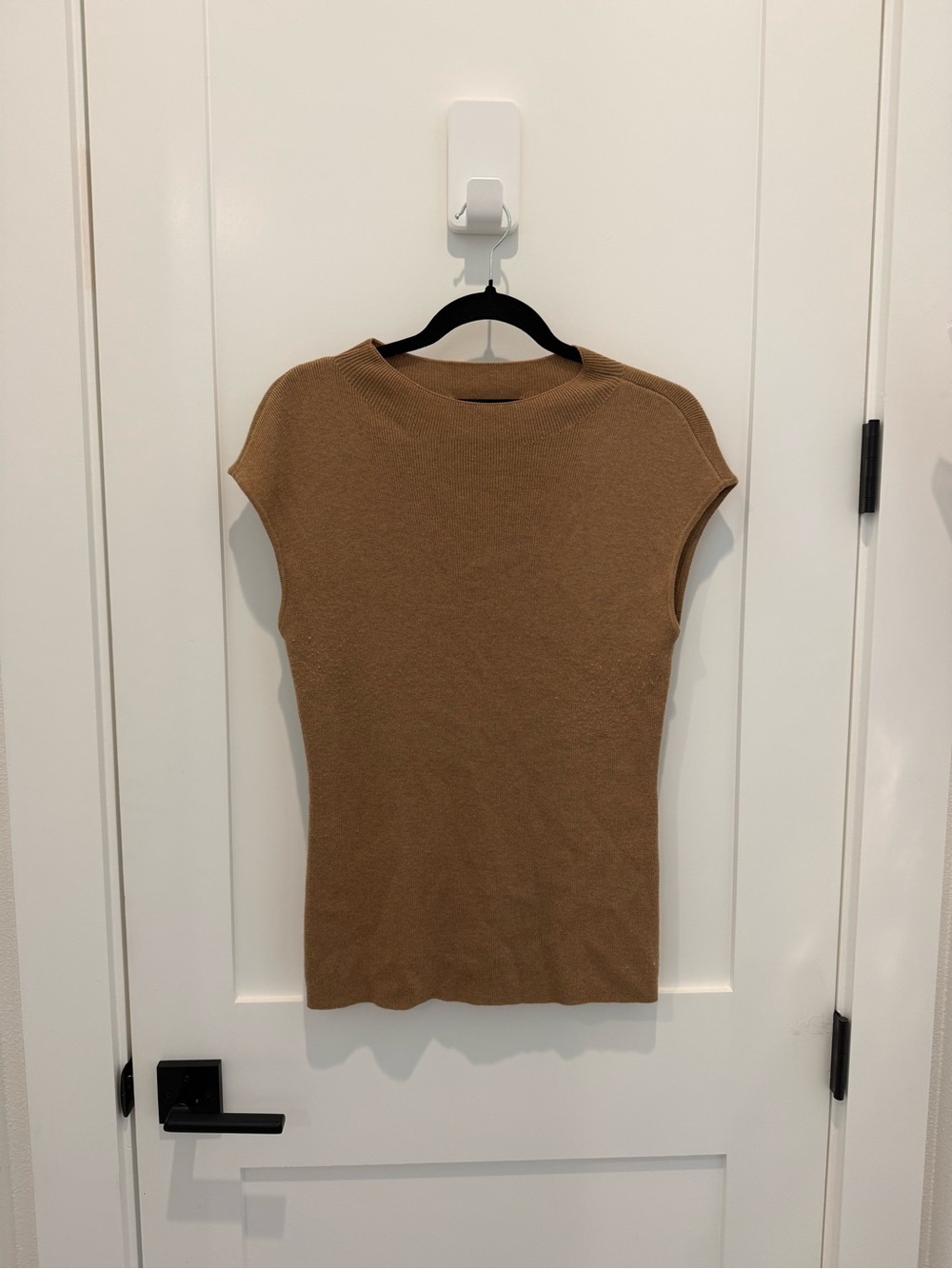 White House Black Market Sleeveless Knit Tank - Camel Brown